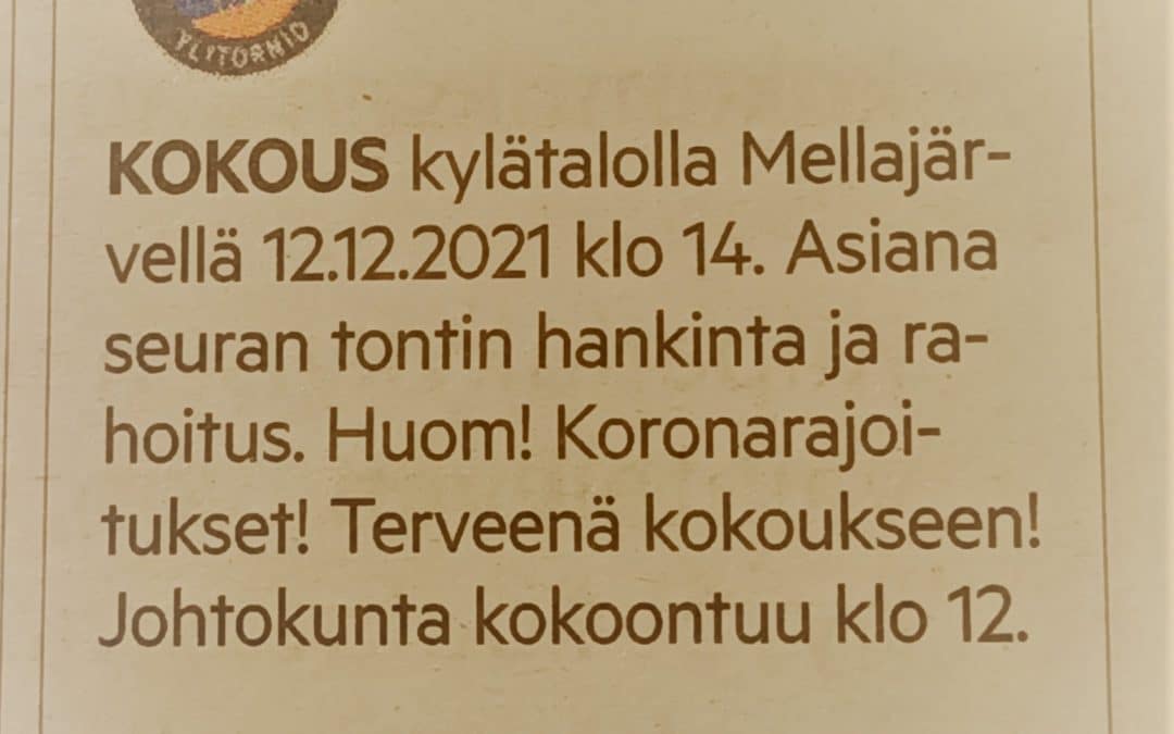 Kokous 12.12.2021 klo14